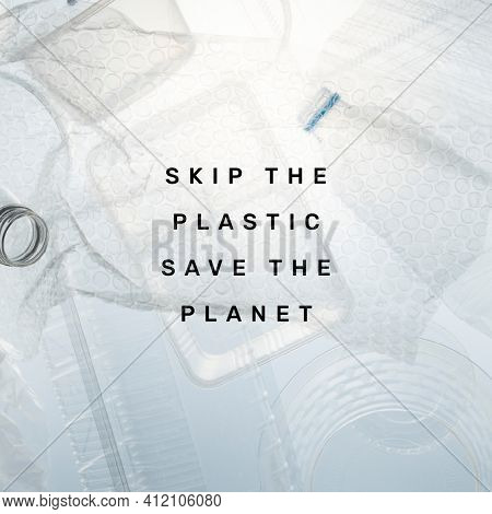 Plastic pollution quote social media post
