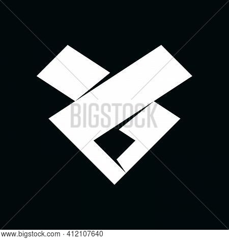 Initial Letter L, Ll, Lj Or Ls Logo Template With Geometric Sporty Character Head Illustration In Fl