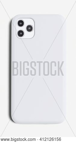 White smartphone case mockup product showcase