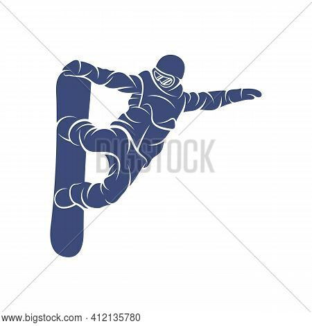 Snowboarding Design Vector Illustration, Creative Snowboarding Logo Design Concepts Template, Icon S