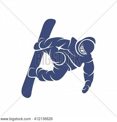 Snowboarding Design Vector Illustration, Creative Snowboarding Logo Design Concepts Template, Icon S