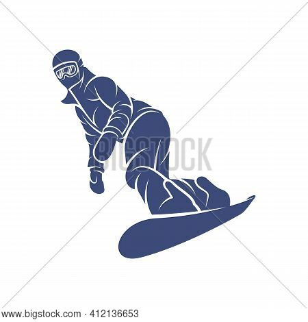 Snowboarding Design Vector Illustration, Creative Snowboarding Logo Design Concepts Template, Icon S