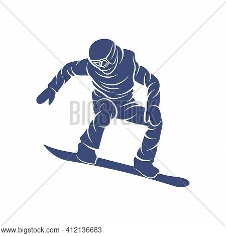 Snowboarding Design Vector Illustration, Creative Snowboarding Logo Design Concepts Template, Icon S