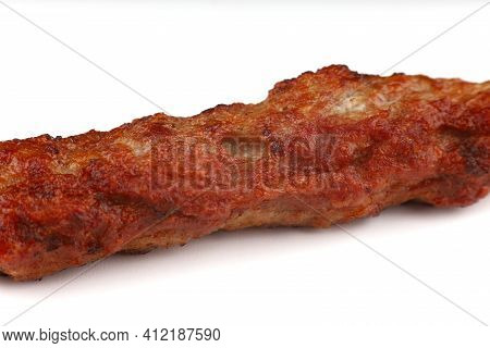 Lyulya Kebab Delicious Meat On A Stick Closeup