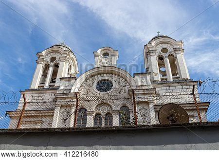 Kumkapi Panayia Elpida Greek Orthodox Church In Fatih District From European Side Of Istanbul, Turke