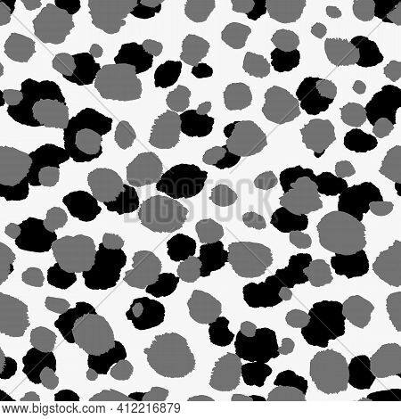 Abstract Modern Leopard Seamless Pattern. Animals Trendy Background. Grey Decorative Vector Stock Il