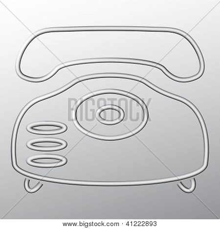 Telephone Out Of Steel Wire