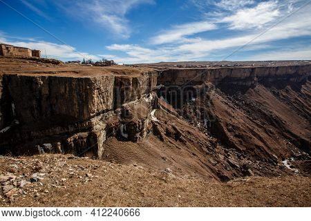 Tobot Waterfall.canyon Of Khunzakh.russia Republic Of Dagestan
