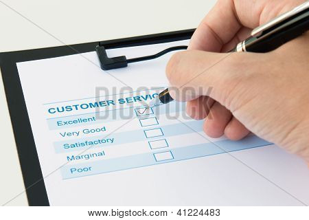 Müşteri değerlendirme formu