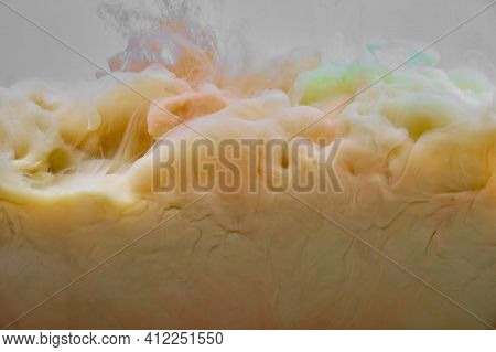 Tie Dye Striped Pattern Abstract Background. Cotton Fabric Abstract Texture Background.