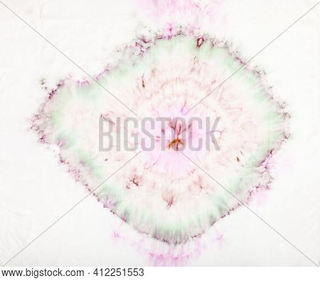 Tie Dye Striped Pattern Abstract Background. Cotton Fabric Abstract Texture Background.