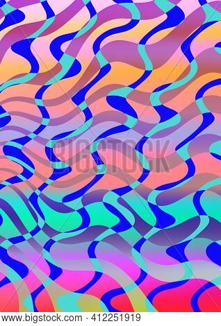 Tie Dye Striped Pattern Abstract Background. Cotton Fabric Abstract Texture Background.