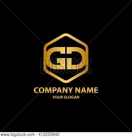 Letter Gd Logo . Abstract Letter Gd Logo Design . Vector Illustration