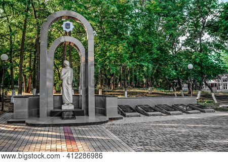 Kherson, Ukraine - July 22, 2020: Sculpture 