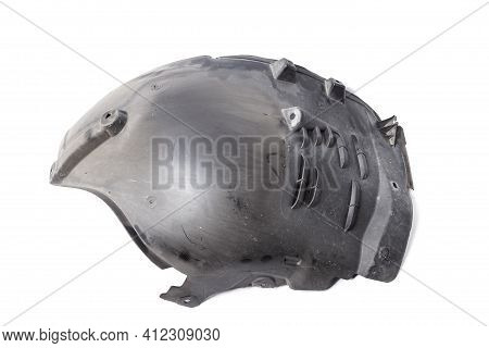 Black Plastic Liner On A White Isolated Background In A Photo Studio For Sale Or Replacement In A Ca