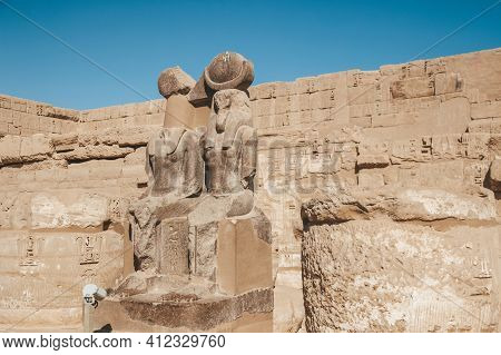 Ruins Of The Egyptian Karnak Temple, The Largest Open-air Museum In Luxor.