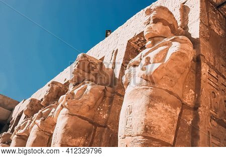 Ruins Of The Egyptian Karnak Temple, The Largest Open-air Museum In Luxor.
