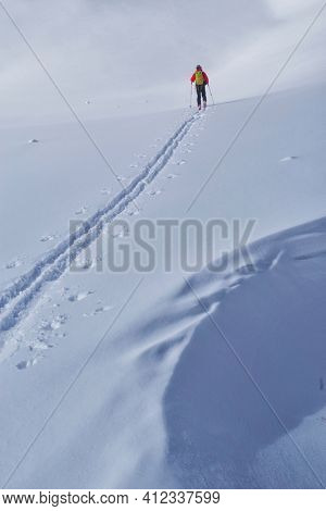 Ski tour in Godeanu Mountains, Carpathians, Romania, Europe