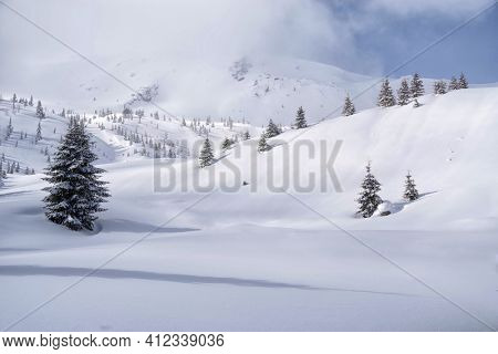 Winter in Godeanu Mountains, Carpathians, Romania, Europe