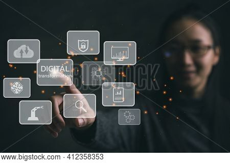 Digital Transformation Technology Strategy, Digitization And Digitalization Of Business Processes An