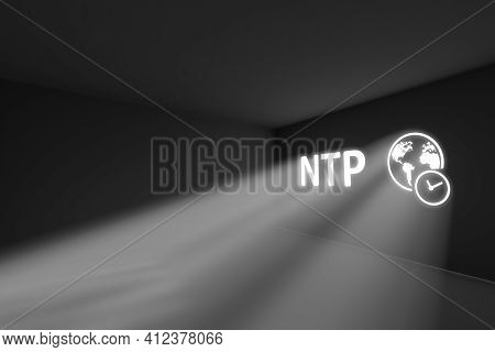Ntp Rays Volume Light Concept 3d Illustration