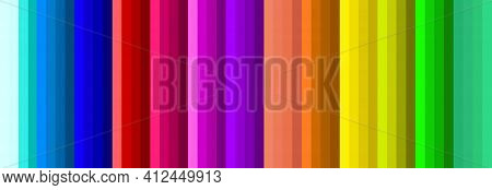 Rainbow Background, Vertical Lines In Different Colors.