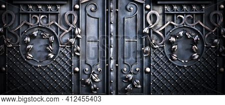 Big Large Color Metal Gates, Close Up