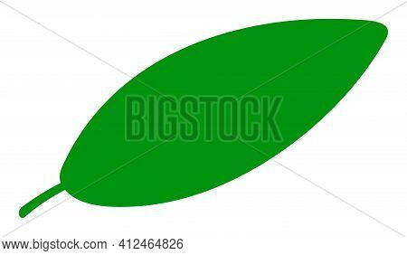 Coca Leaf Icon. Illustration Style Is A Flat Iconic Symbol. Simple Coca Leaf Vector Illustration.