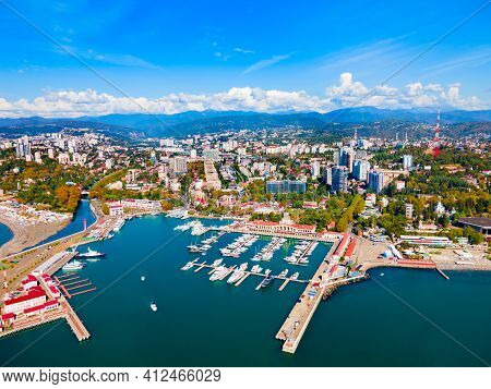 Sochi Aerial Panoramic View, Russia