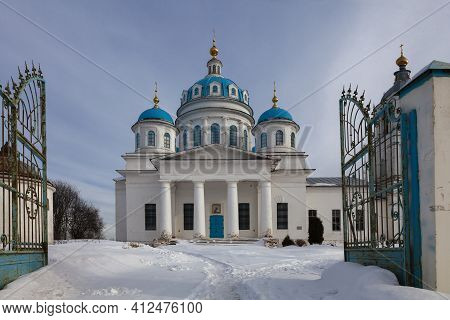 Church Of The Descent Of The Holy Spirit In Novoye On Winter Day