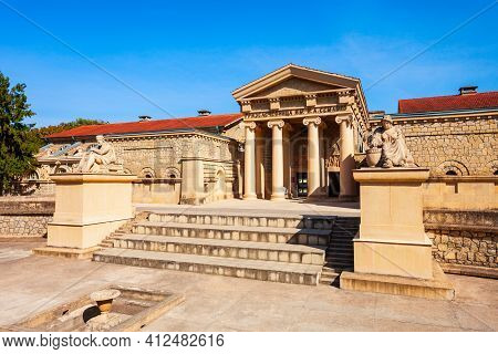 Yessentuki, Russia - September 29, 2020: Nikolai Semashko Therapeutic Mud Baths Near Kurortny Resort