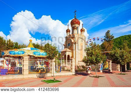 Arkhipo-osipovka, Russia - October 03, 2020: Albatros Is A Hotel And Entertainment Complex In Arkhip
