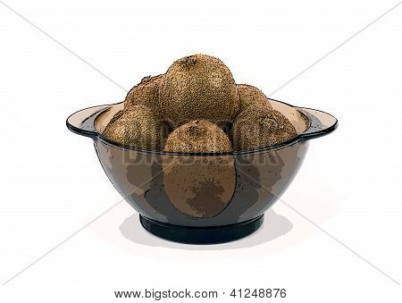 Kiwi in einer vase