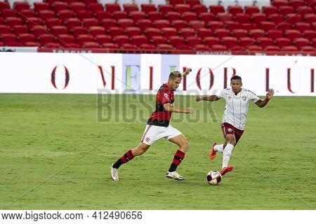 Rio, Brazil - March 14, 2021: Noga Player In Match Between Flamengo V Fluminense By Carioca Champion