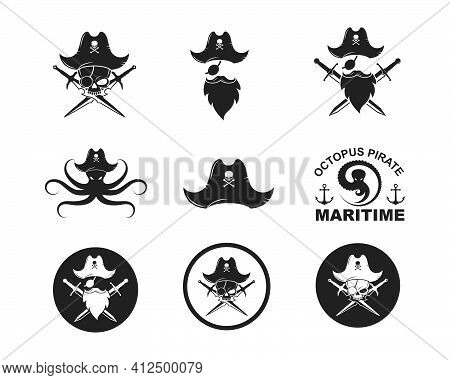 Pirate Vector Icon Illustration Design