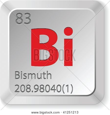elemento di bismuto pulsante tastiera