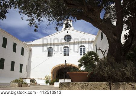Es Mercadal, Menorca / Spain - June 25, 2016: View From Of Mount Toro Sanctuary, Es Mercadal, Menorc