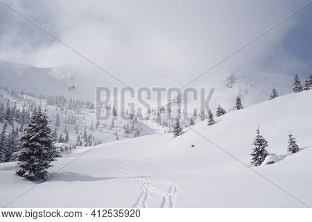 Winter in Godeanu Mountains, Carpathians, Romania, Europe
