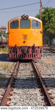 The Engine Head Of The Front Train.