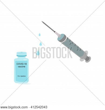Medical Disposable Syringe With Needle
Syringe Filled With Medicine Vaccine