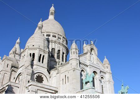 Bazilika Sacre Coeur, Montmartre, Paříž, Francie