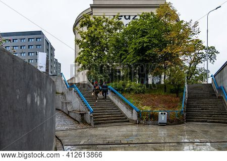 Wroclaw, Poland - May 23 2020: Underground Passage Under Strzegomski Square