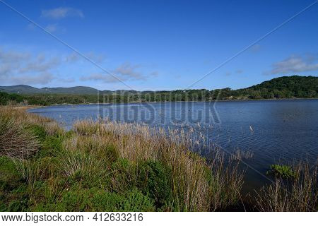 View Of Baratz Lake, Sassari, Nurra, Sardinia