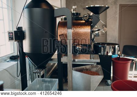 Coffee Destoner Machine At Coffee Roasting Process