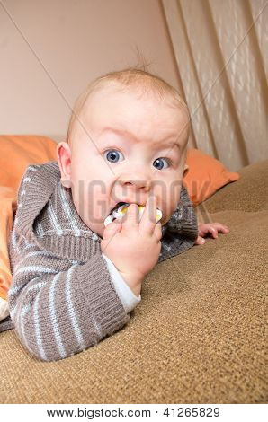 small caucasian boy
