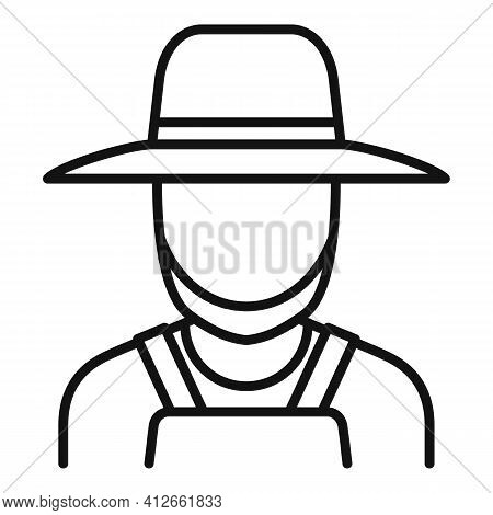 Agronomist Icon. Outline Agronomist Vector Icon For Web Design Isolated On White Background