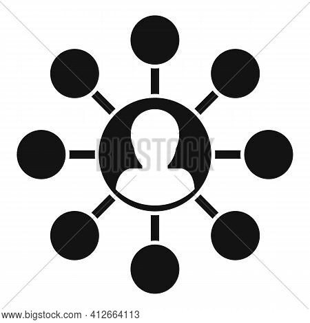 Affiliate Marketing Scheme Icon. Simple Illustration Of Affiliate Marketing Scheme Vector Icon For W