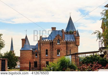 Popov Manor House (also Known As Vasylivka Castle) In Vasylivka Town, Zaporizhia Region, Ukraine
