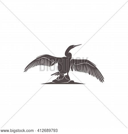 Snake Bird Design Vector Illustration, Creative Snake Bird Logo Design Concept Template, Symbols Ico