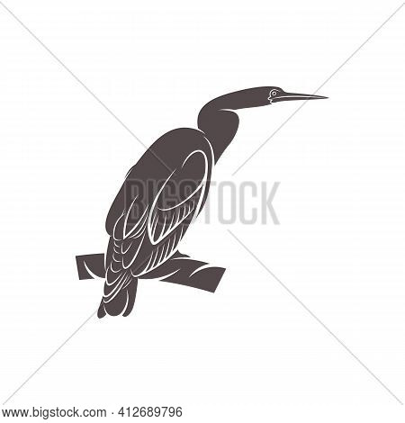 Snake Bird Design Vector Illustration, Creative Snake Bird Logo Design Concept Template, Symbols Ico